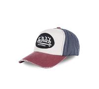 Von Dutch Men's Casquette Unisexe Casquette Rouge/Beige 100% Coton