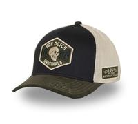 VON DUTCH Original Semi-Curved Trucker Cap - Moto Tête de Mort Diable Œil