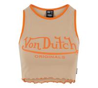 Von Dutch Originals Haut 'Ashley' beige / orange foncé, Taille S