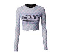 Von Dutch Originals T-shirt 'Akela' pétrole / rose / noir, Taille L
