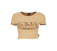 Von Dutch Originals T-shirt 'Ami' beige / marron, Taille S
