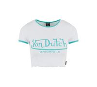 Von Dutch Originals T-shirt 'Ami' turquoise / blanc, Taille XS
