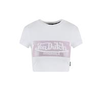 Von Dutch Originals T-shirt 'Anna' rose clair / blanc, Taille XS