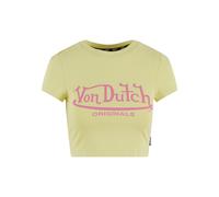 Von Dutch Originals T-shirt 'Arta' citron vert / rose clair, Taille XS