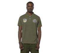 Von Dutch Polo Homme 100% Coton, KUST, Manches Courtes & Regular Fit, Kaki Taille L