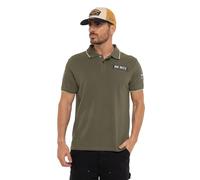 Von Dutch Polo Homme 100% Coton, MC29, Manches Courtes & Regular Fit, Kaki Taille L