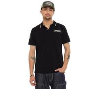 Von Dutch Polo Homme 100% Coton, MC29, Manches Courtes & Regular Fit, Noir Taille XL
