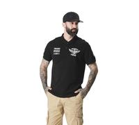 Von Dutch Polo Homme 100% Coton, Vêtement Homme Club, Maches Courtes & Regular Fit, Noir Taille S