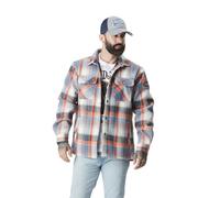 Von Dutch Surchemise Homme, Doublure Polaire, Veste Homme à carreaux Pepper, Bleu Taille L