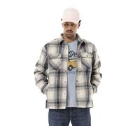 Von Dutch Surchemise Homme, Doublure Polaire, Veste Homme à carreaux Pepper, Gris Taille L