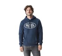 Von Dutch Sweat Homme Coton, Sweat a Capuche Homme Brand, Confortable et Chaud, Bleu, Blanc, Taille M