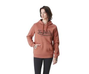 Von Dutch Sweat Femme Oversize, Sweat à Capuche Femme Basic, Confortable et Doux, Rouge Taille L