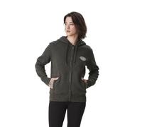 Von Dutch Sweat Femme Zipé, Sweat à Capuche Femme Rug, Confortable et Doux, Gris Taille M