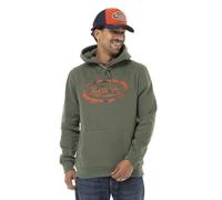 Von Dutch Sweat Homme à Capuche en Molleton avec Print Devant, Kaki Taille XL