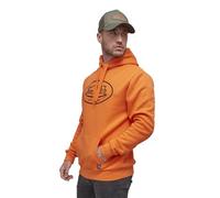 Von Dutch Sweat Homme Coton, Sweat a Capuche Homme Brand, Confortable et Chaud, Orange Taille M