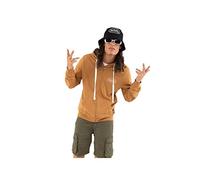Von Dutch Sweat Homme Coton, Sweat a Capuche Homme, Confortable et Chaud, Jaune, Blanc, Taille L
