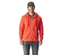 Von Dutch Sweat Homme Coton, Sweat a Capuche Homme Slimane, Confortable et Chaud, Orange Taille S