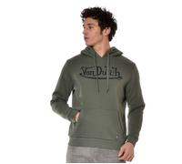 Von Dutch Sweat homme coton, sweatshirt à capuche LOGAN, 320 g/m² - vert XL