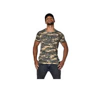 Von Dutch T-Shirt Homme col V Slim fit Camouflage Ron