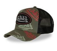 Von Dutch Trucker Mesh Snapback Cap - CAFE PATCH brun
