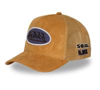 Von Dutch Trucker Mesh Snapback Cap - FAUX SUEDE camel