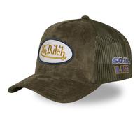 Von Dutch Trucker Mesh Snapback Cap - FAUX SUEDE olive