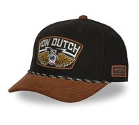 Vondutch Casquette baseball S-CURVED Homme - Baseball - Rouge Noir Blanc Jaune - Visière Arrondie Taille unique