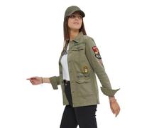 Von Dutch Veste Coton Femme Angel Kaki, Kaki Taille XS