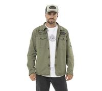 Von Dutch Veste Homme 100% Coton, Surchemise Homme CAIN, Regular Fit, Kaki Taille XXL