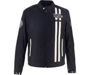 Von Dutch X Helstons Speed Racer Blouson textile de moto, noir-beige, taille 4XL pour homme
