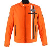 Von Dutch X Helstons Speed Racer Blouson textile de moto, noir-orange, taille L pour homme