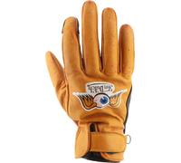 Von Dutch X Helstons Vision Gants de moto perforés, noir-or, taille L pour homme