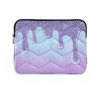 Von Holzhausen - Housse imperméable pour ordinateur portable de 13 à 14", bleu glacier à paillettes pour tablette et tablette - Sac de transport pour homme et femme