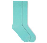 VON JUNGFELD - 1 paire de chaussettes classiques pour homme et femme taille 39-46 - Chaussettes de qualité supérieure en coton bio en différentes couleurs, Turquoise, 39-42
