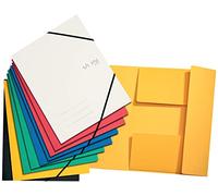 VON Leitz 30082099 Lot de 10 chemises légères avec élastique et imprimé Von moderne pour l'école et la maison Multicolore