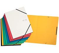 VON Leitz 30112099 Lot de 10 chemises à élastiques A4, en carton, pour 150 feuilles, avec imprimé moderne par VON, pour l'école et la maison, multicolore, 30112099