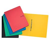 VON Leitz 30131099 Lot de 5 chemises A4 en carton avec mécanisme d'agrafage pour 250 feuilles pour l'école, l'étude et la maison Multicolore