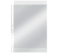 VON Leitz 40273003 Lot de 10 pochettes transparentes A4, 55 microns, ouverture sur le dessus, plastique transparent de haute qualité, sans acide, perforées, pour documents et documents