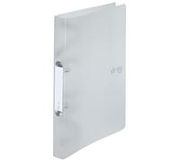 VON Leitz 42470001 Lot de 5 classeurs à anneaux en polypropylène avec 2 anneaux Largeur 30 mm pour 190 feuilles Blanc Format A4