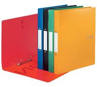 VON Leitz 42471099 Lot de 5 classeurs à anneaux en polypropylène avec 2 anneaux de 30 mm de largeur pour 190 feuilles Format A4 Multicolore