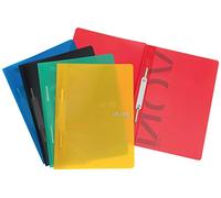 VON Leitz 46791099 Lot de 5 chemises à couverture souple en plastique PP pour 100 feuilles A4 Multicolore