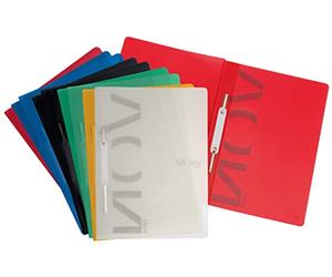 VON Leitz 46792099 Lot de 10 chemises A4 en plastique polypropylène pour 100 feuilles de classeur léger avec couverture souple pour l'école, l'étude et la maison Multicolore