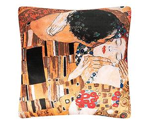 VON LILIENFELD Coussin Art Motif Gustav Klimt Le Baiser Coussin décoratif 40 x 40 cm Coussin de canapé Déco Maison Salon Housse de Coussin imprimée des Deux côtés avec Remplissage