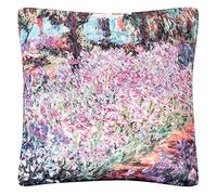 Von LILIENFELD Coussin d'art Motif Claude Monet Le Jardin Coussin décoratif 40 x 40 cm Coussin de canapé Décoration d'intérieur Housse de Coussin de Salon Imprimé sur Les Deux Faces