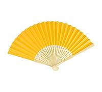 VON LILIENFELD Éventail Bella Éventail de mariage Décoration Éventails pliables Éventails en papier Tiges de bambou or