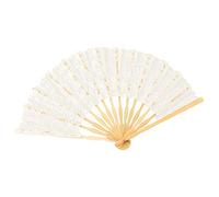 VON LILIENFELD® Éventail Dentelle Femme Accessoire Carmen Ivoire
