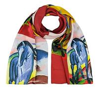 VON LILIENFELD® Foulard Soie Franz Marc: Cheval bleu Femme Écharpe Cache-Nez Art