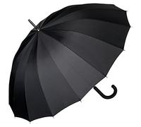 VON LILIENFELD® Parapluie Canne Grand Robuste Ouverture Automatique Devon noir