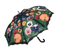 VON LILIENFELD® Parapluie Canne Grand Robuste Ouverture Automatique Floral Pensées
