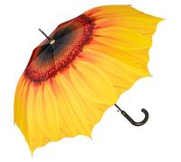 VON LILIENFELD Parapluie Canne Grand Robuste Ouverture Automatique Résistant au Vent Fleur Tournesol